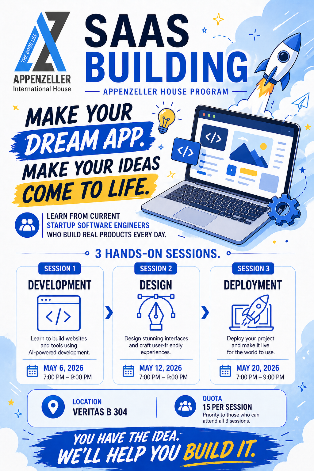 SAAS Building Appenzeller House program poster